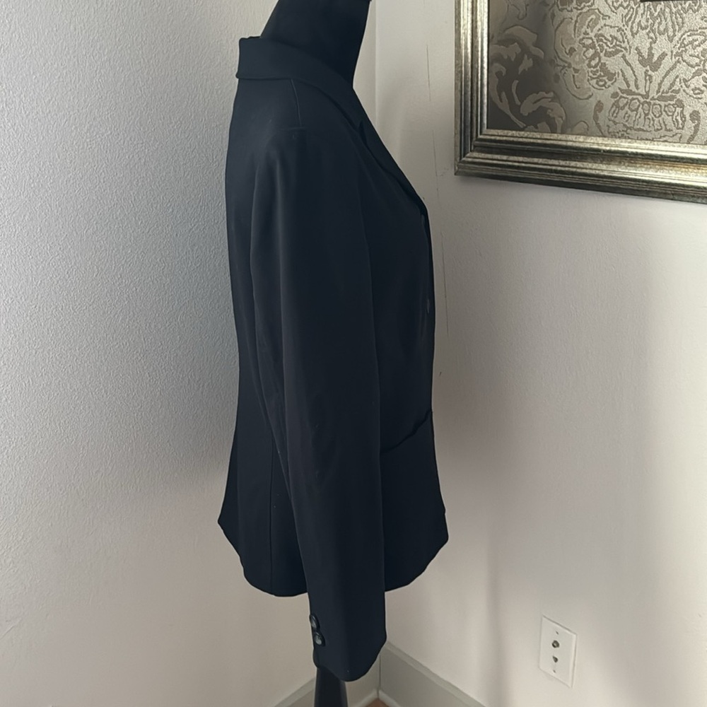 Express Black Single Front Three Button Blazer Su… - image 5